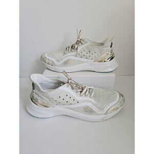 Courser Uno White Luxe Nubuck Leather Lace Up Sneakers Shoes Womens Size 10 40